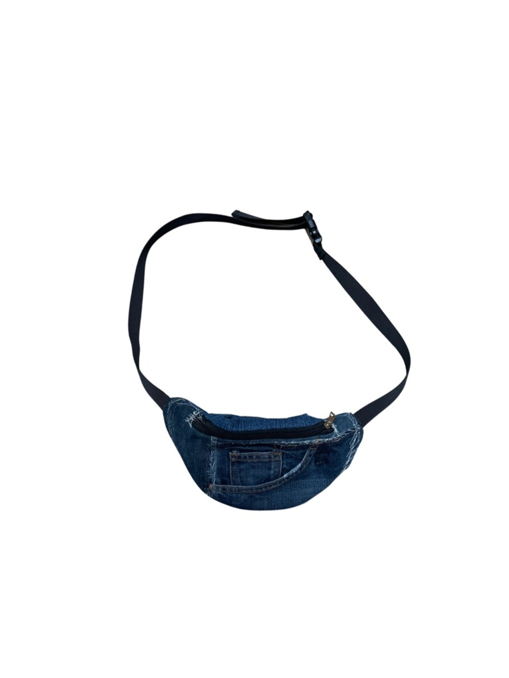 Upcycled Denim Jeans Crossbody Fanny Pack. Sling 💼,
